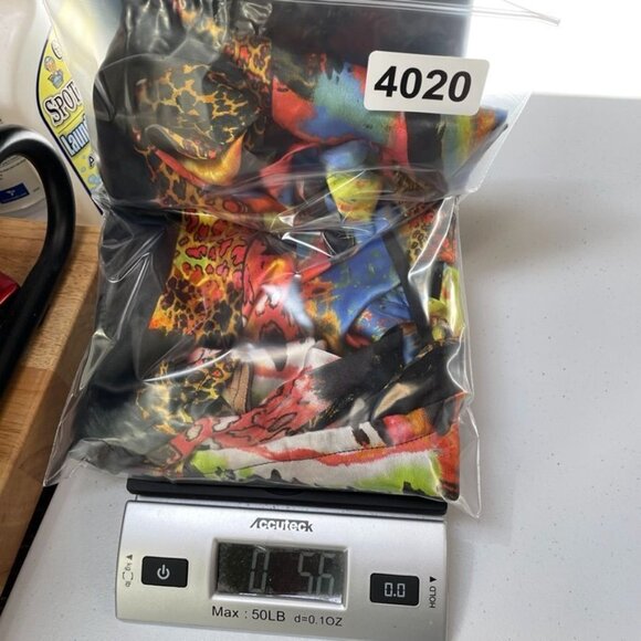 Unbranded Dress Swim Coverup Womens Small Multicolor Beaded Satin Tie Back - Picture 5 of 5